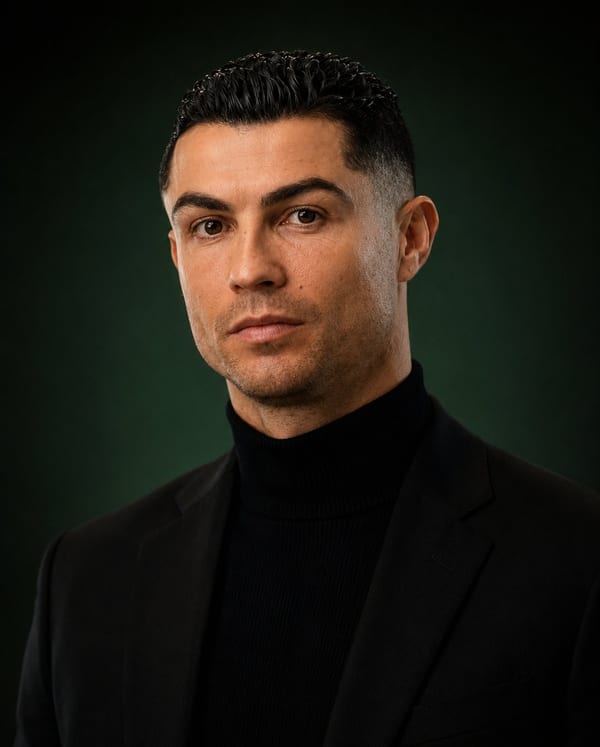 Luxury male portrait in black turtleneck: GPT Image 2 prompt