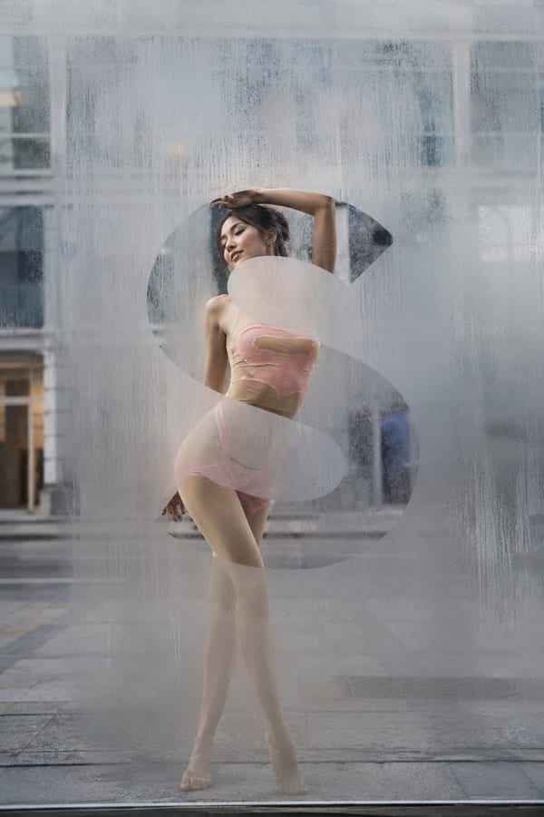 Frosted glass street fashion editorial: GPT Image 2 prompt